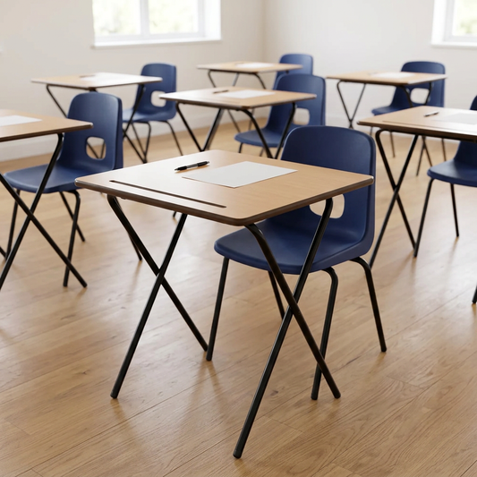 Edren Premium Folding Exam Desk - Industrious Decor