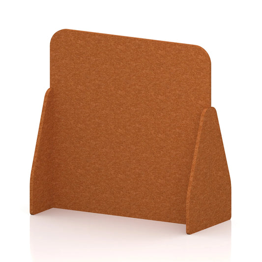 Soren Acoustic Floor Standing Screen Burnt Orange Full - Industrious Decor