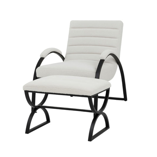 Milo Bouclé Foot Stool