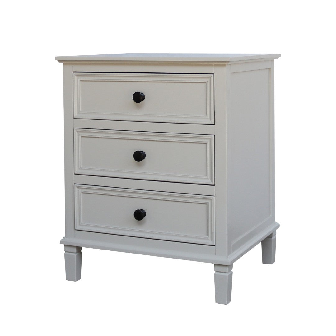 Charlotte 3-Drawer Bedside Table