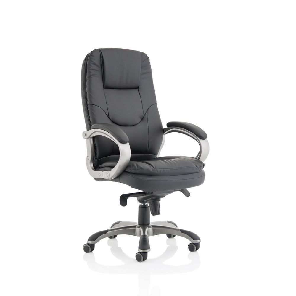 Prewitt High Back Black Executive Office Chair with Arms - Industrious Decor
