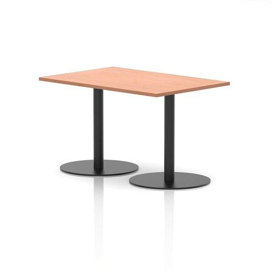 Arlo Rectangular Poseur Table – Black Base - Industrious Decor