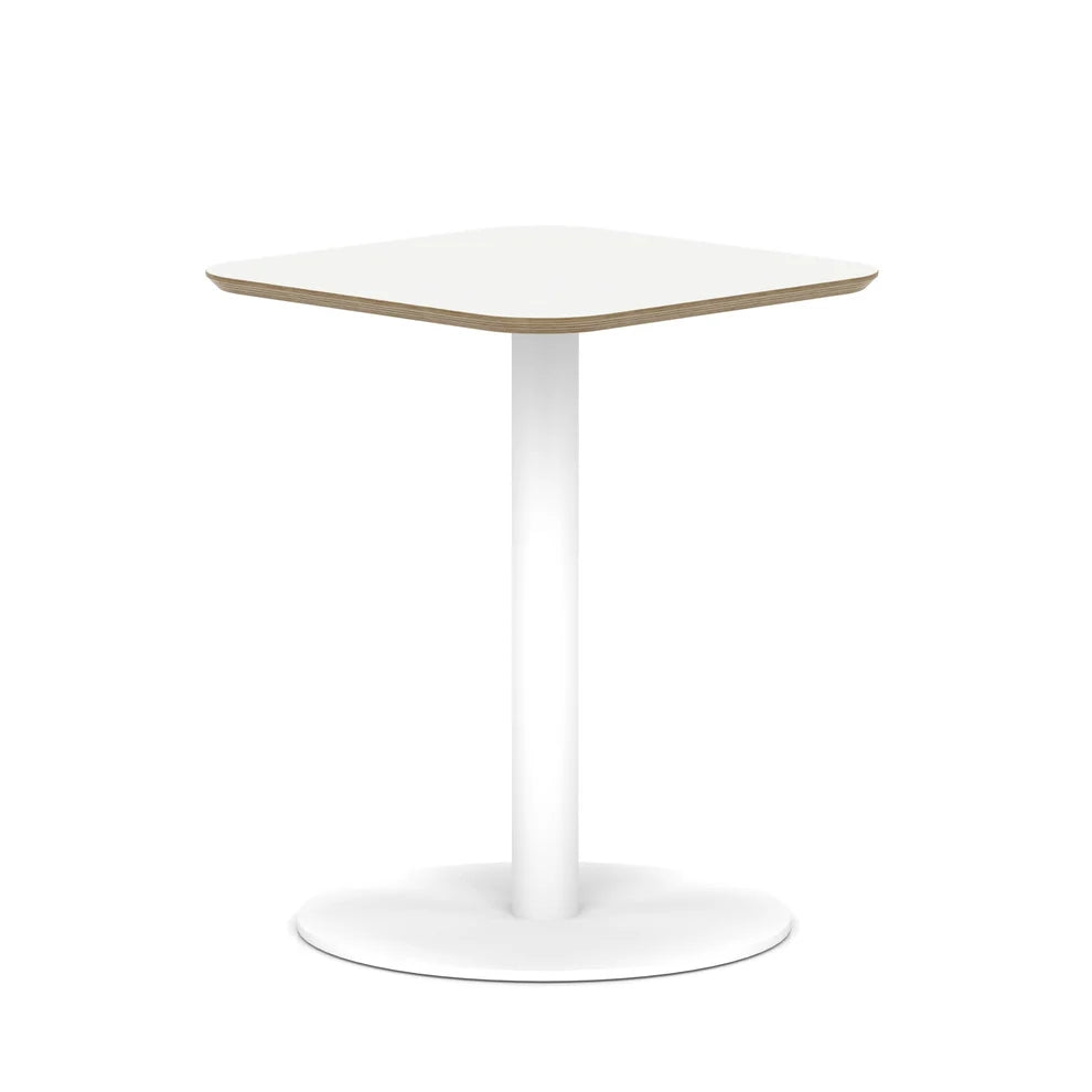 Arlo Square Bistro Dining Table With Disc Base - Industrious Decor