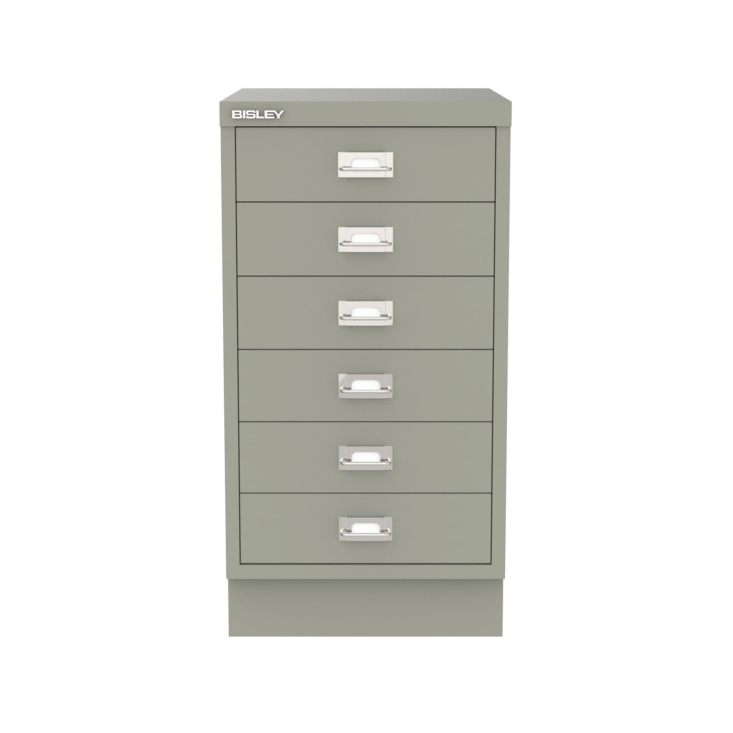 Bisley A3 Series MultiDrawer - A3 6 Drawer Filing Cabinet Goose Grey - Industrious Decor