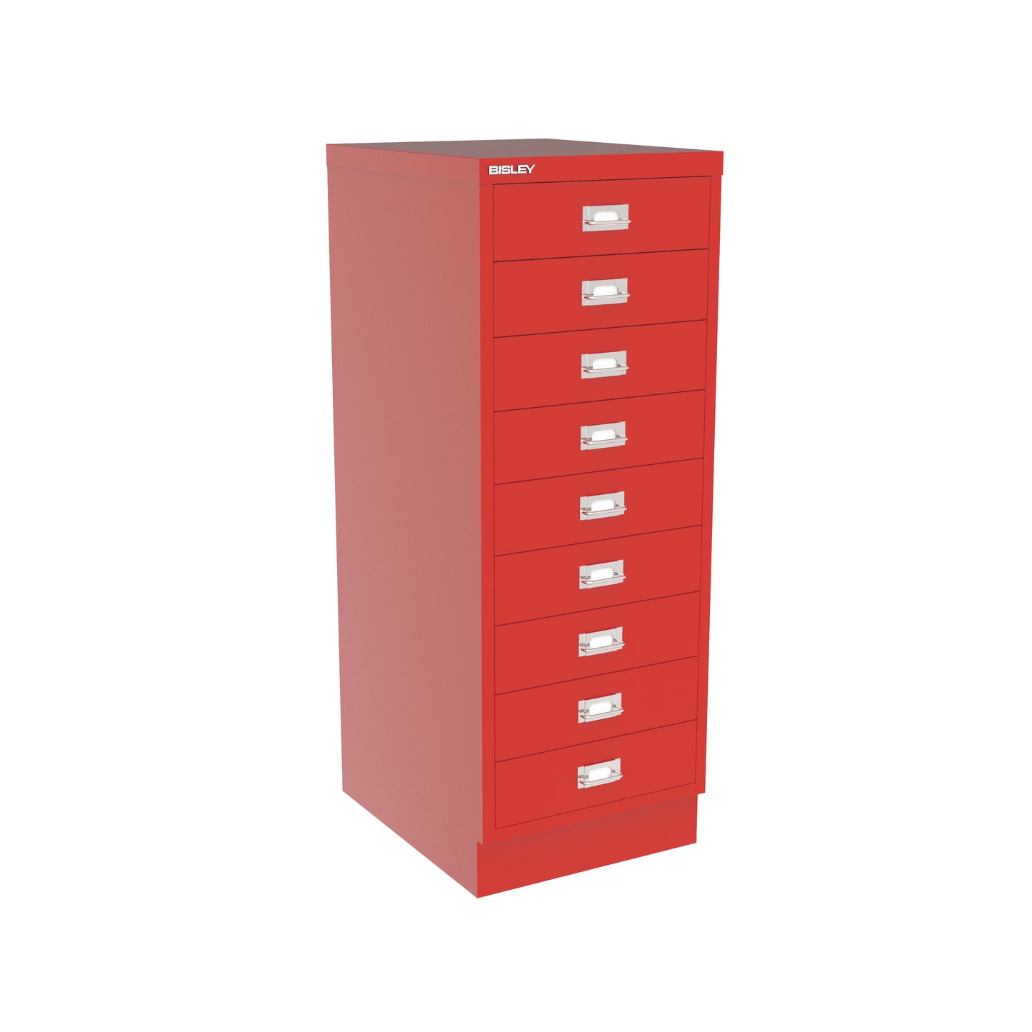 Bisley A3 Series MultiDrawer - A3 9 Drawer Filing Cabinet Cardinal Red - Industrious Decor