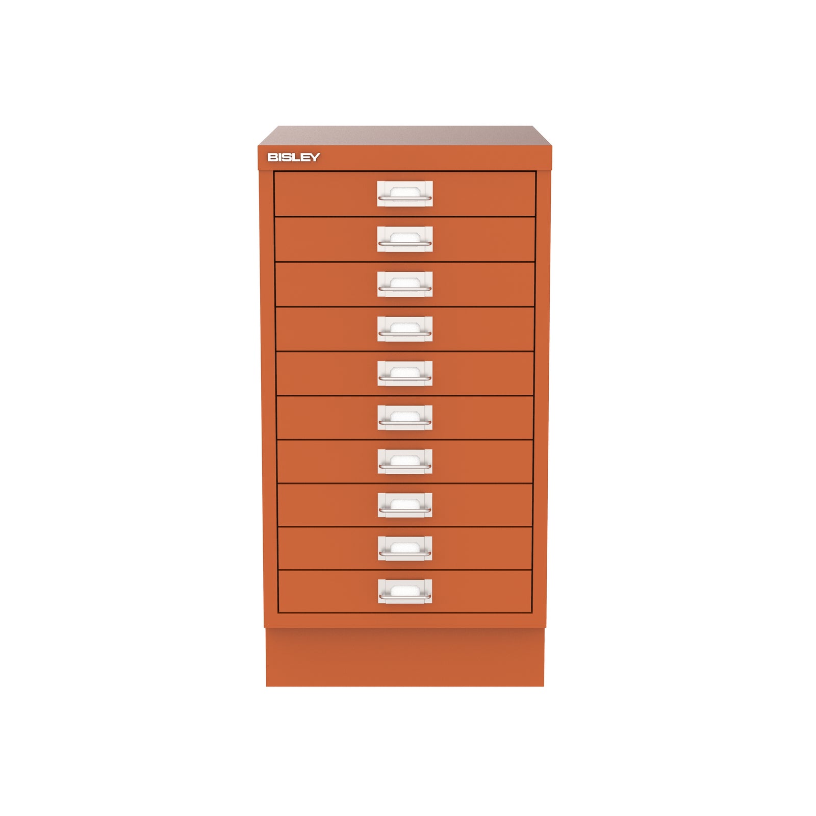 Bisley A3 Series MultiDrawer - A3 10 Drawer Filing Bisley Orange - Industrious Decor