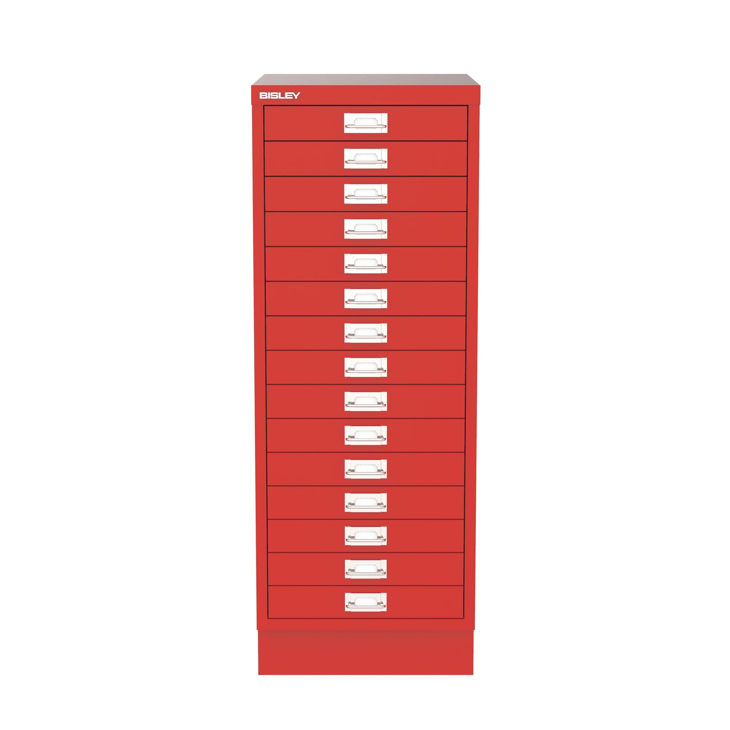 Bisley A3 Series MultiDrawer - A3 15 Drawer Filing Cardinal Red - Industrious Decor