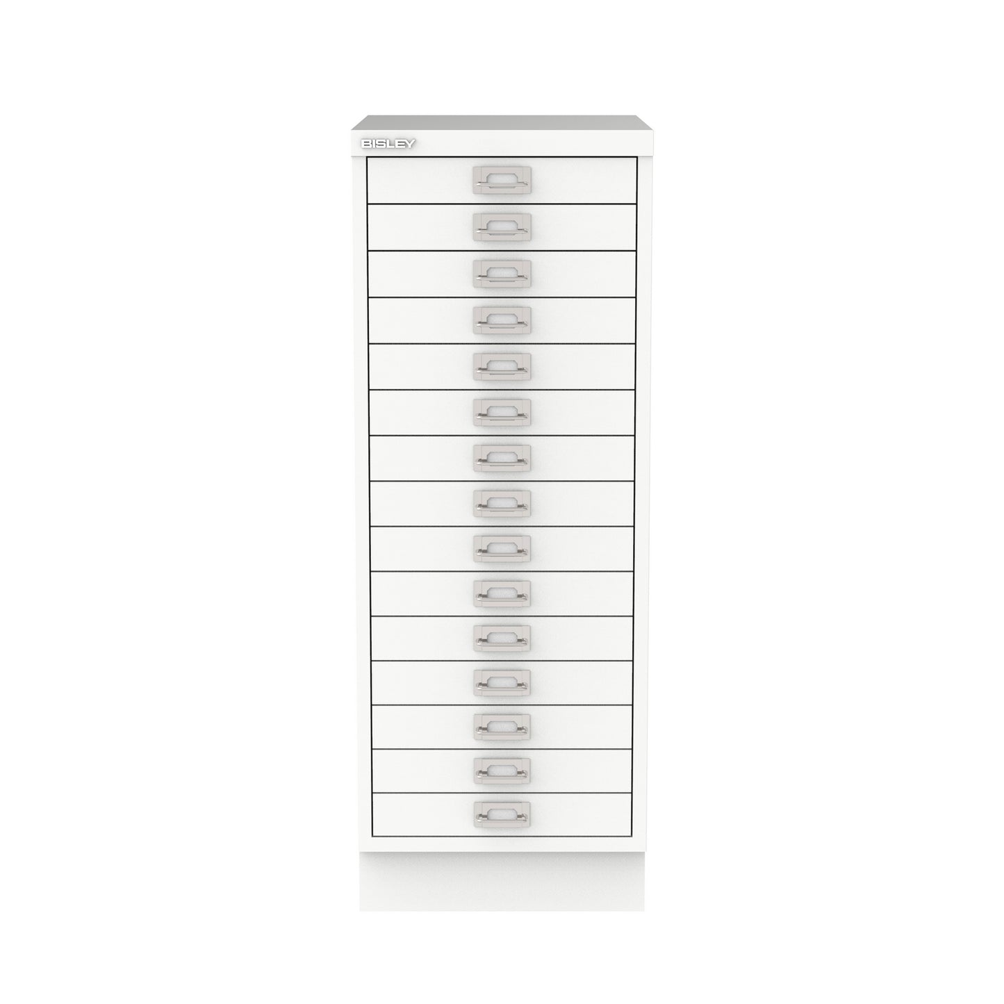 Bisley A3 Series MultiDrawer - A3 15 Drawer Filing Traffic White - Industrious Decor