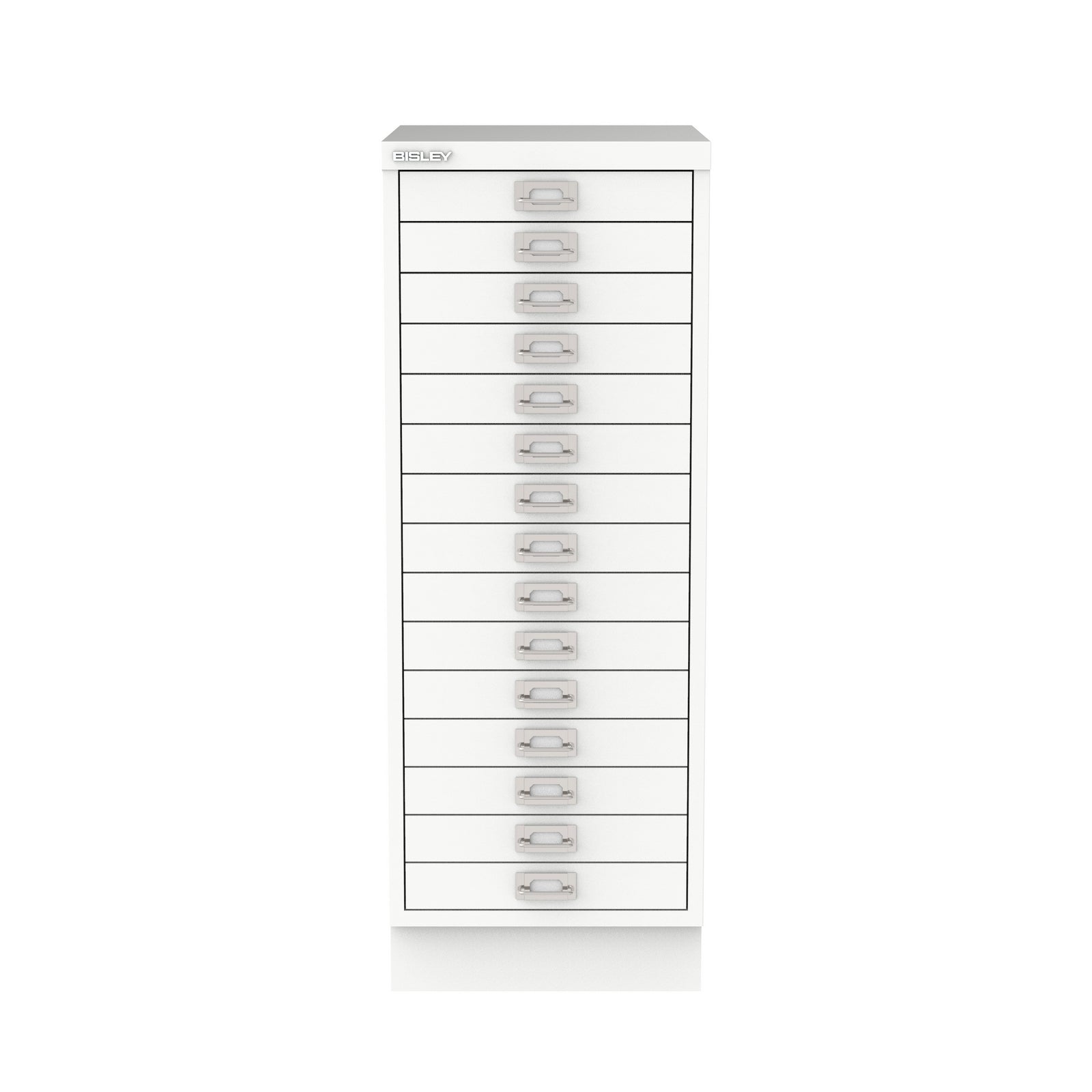 Bisley A3 Series MultiDrawer - A3 15 Drawer Filing Traffic White - Industrious Decor