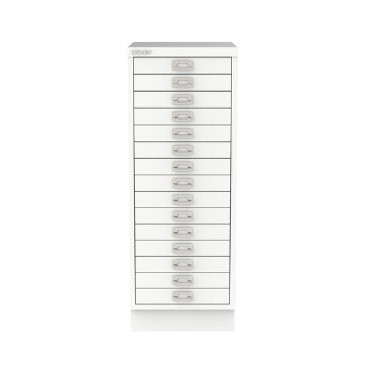 Bisley A3 Series MultiDrawer - A3 15 Drawer Filing Traffic White - Industrious Decor