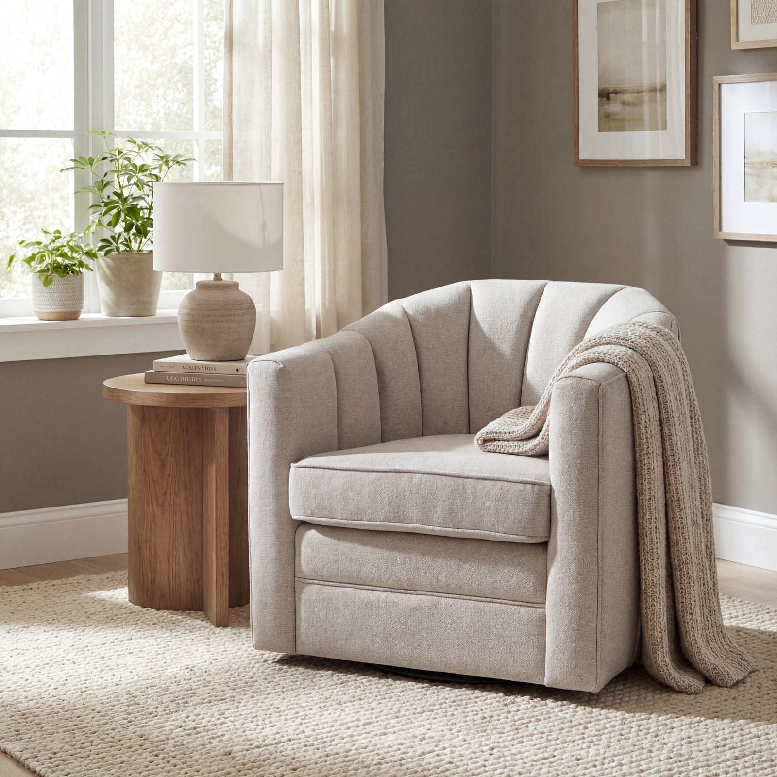 Bow Swivel Chair - Industrious Decor