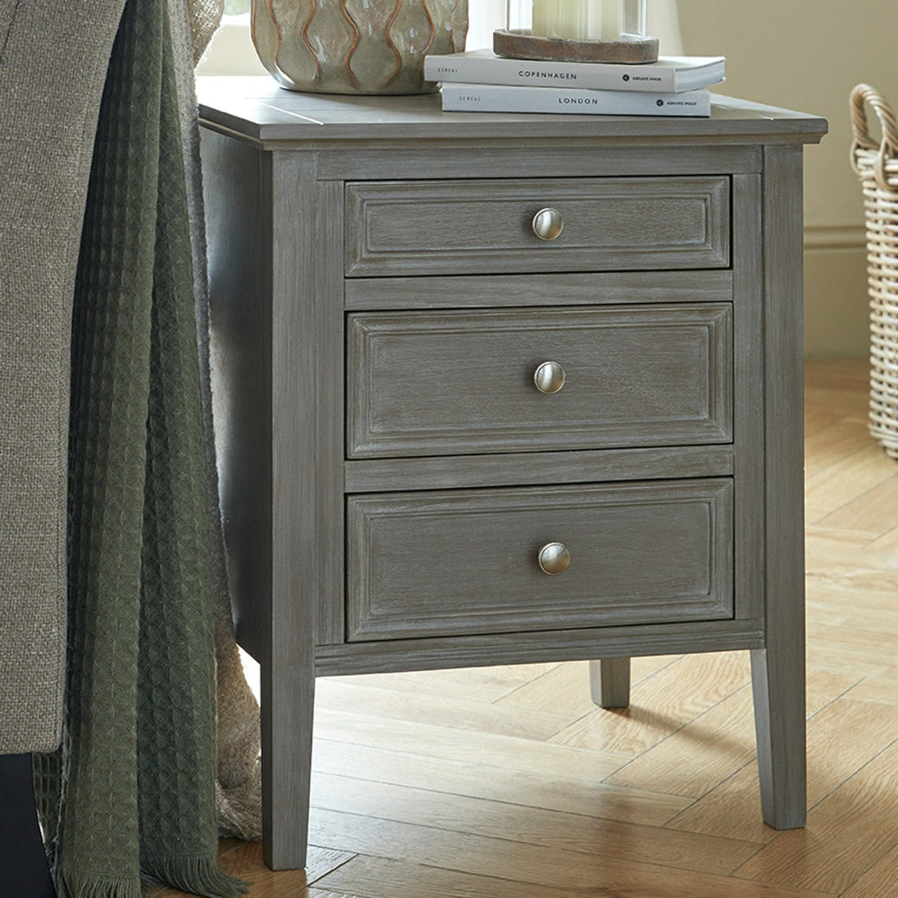 Harlow 3 Drawer Bedside