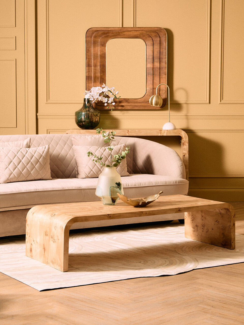 Burl Coffee Table - Industrious Decor