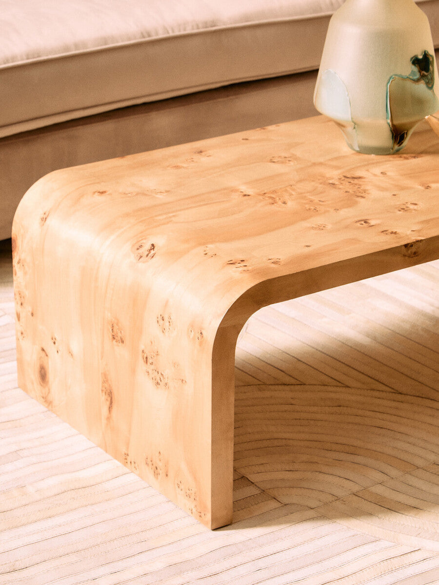 Burl Coffee Table - Industrious Decor
