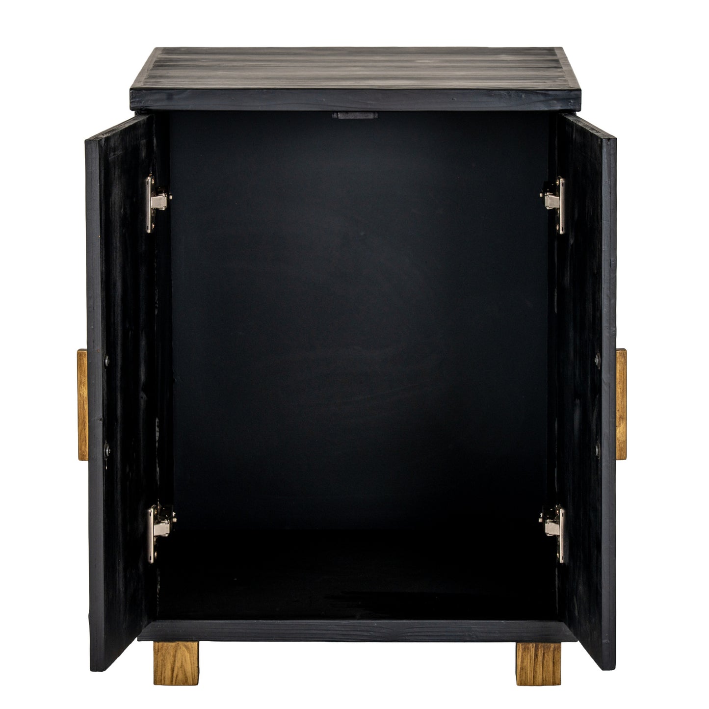 Art Deco Geometric 2 Door Small Sideboard - Black and Gold - Industrious Decor