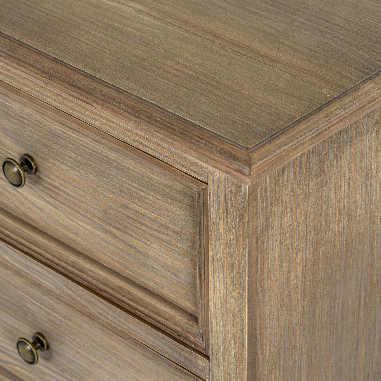 3 Drawer Bedside Chest - Natural Oak - Industrious Decor