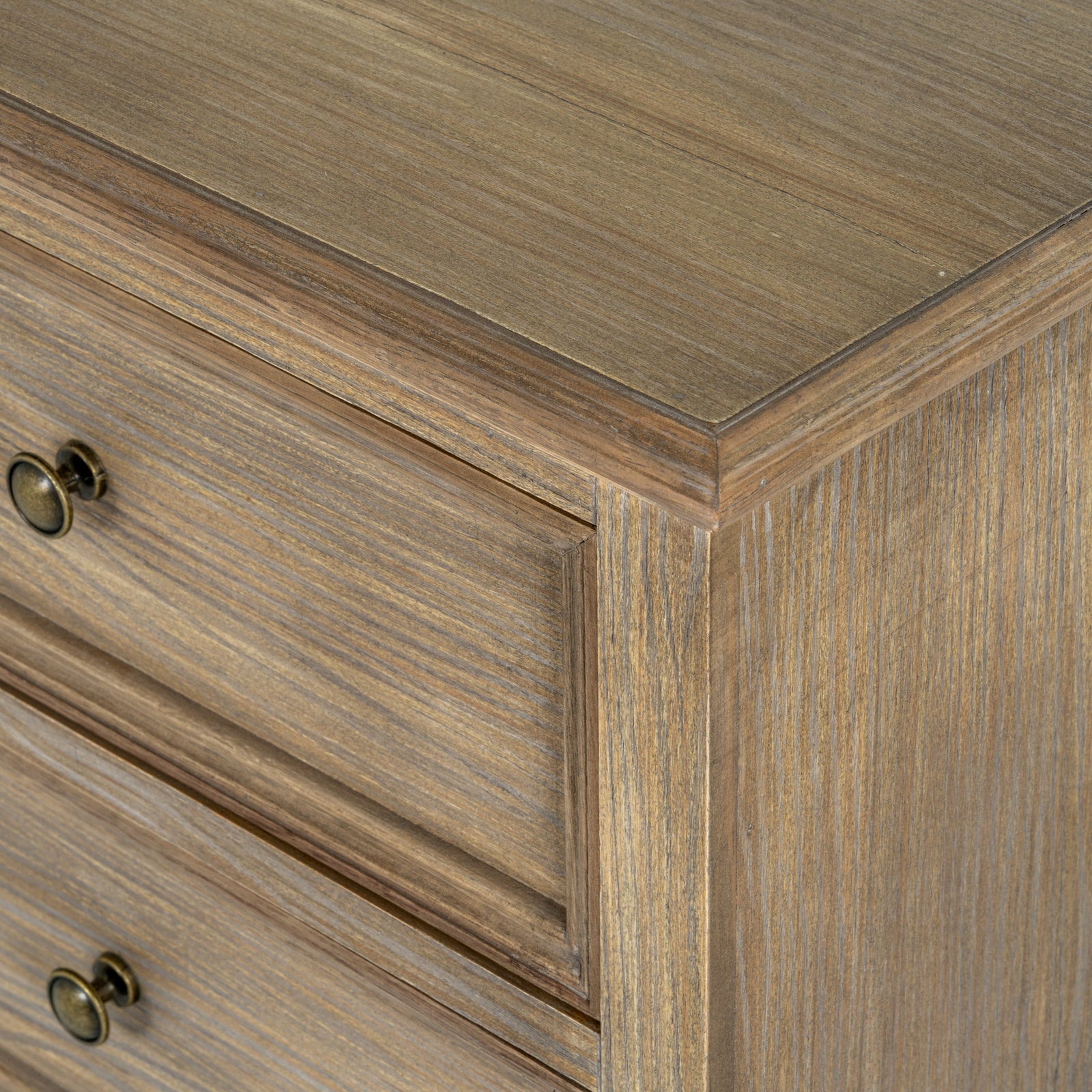 3 Drawer Bedside Chest - Natural Oak - Industrious Decor