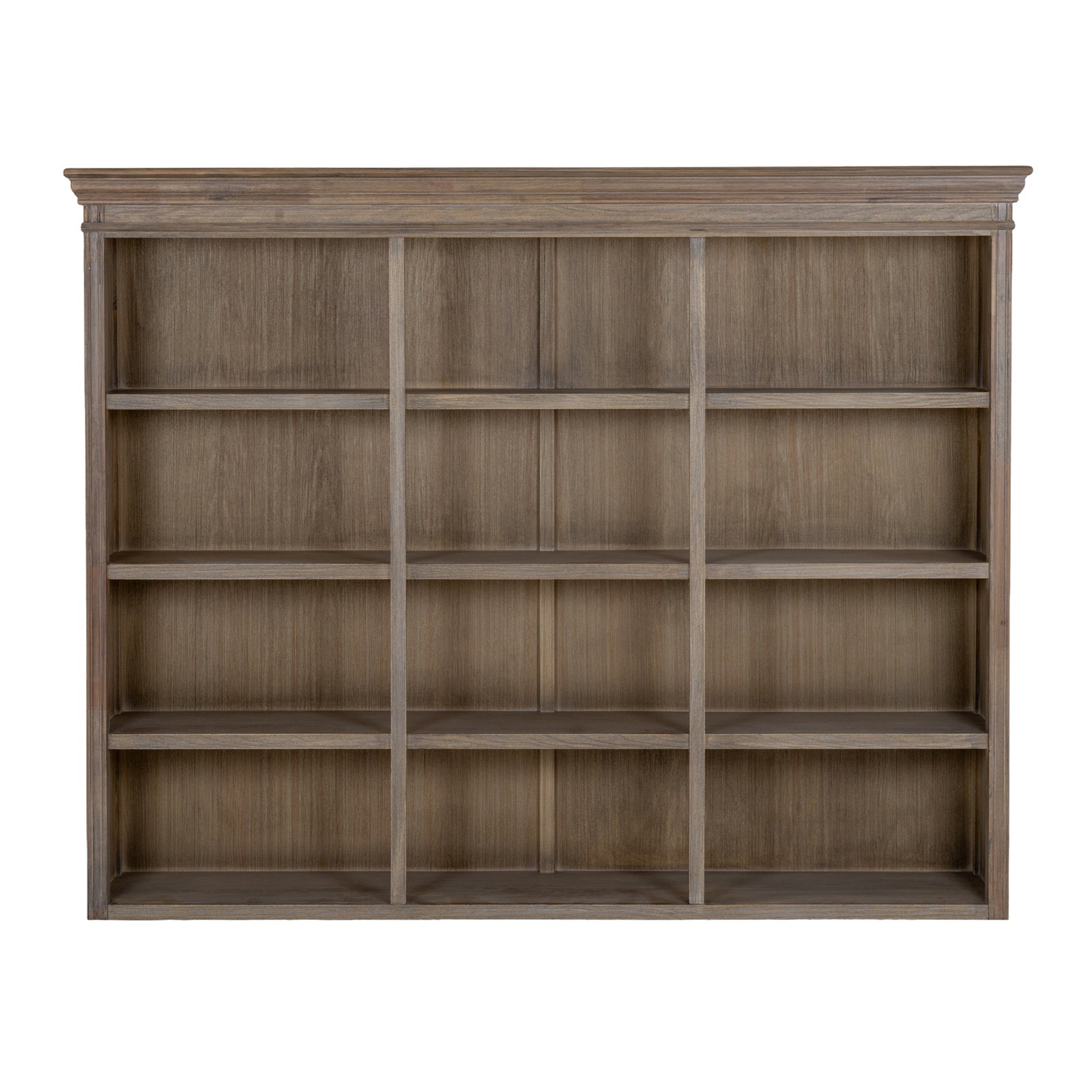 Louvred Open Hutch Dresser Top - Natural Oak - Industrious Decor