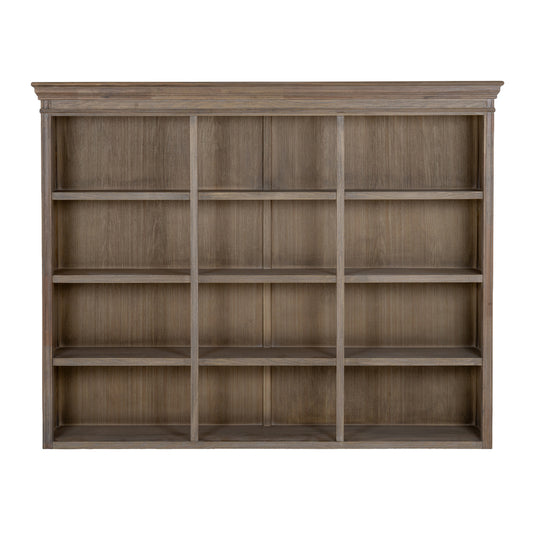 Louvred Open Hutch Dresser Top - Natural Oak - Industrious Decor