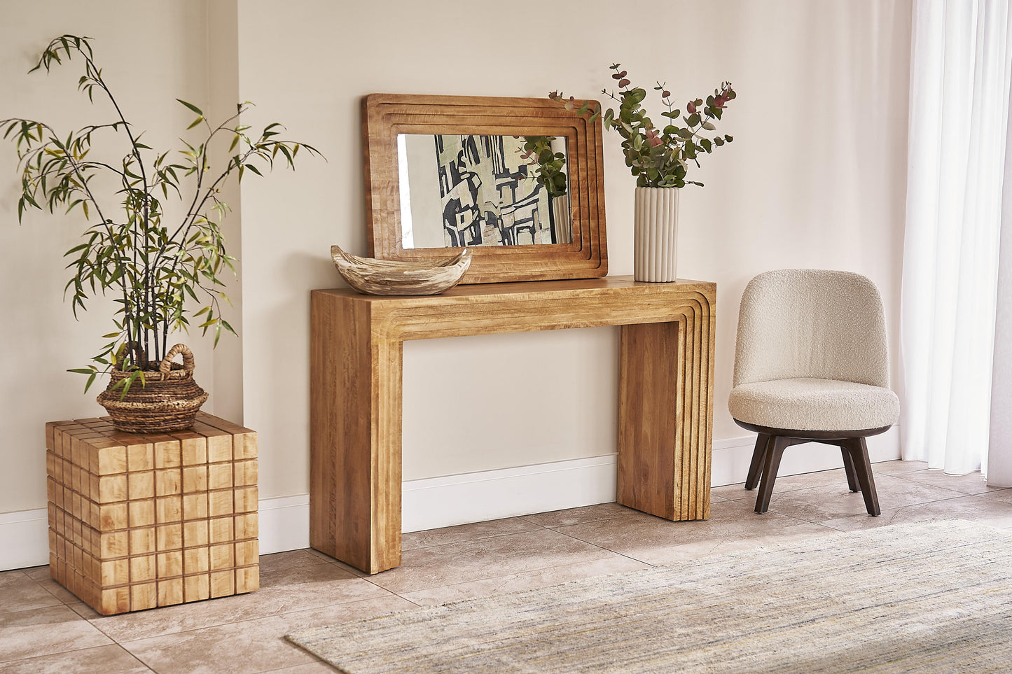 Stepwood Console Table