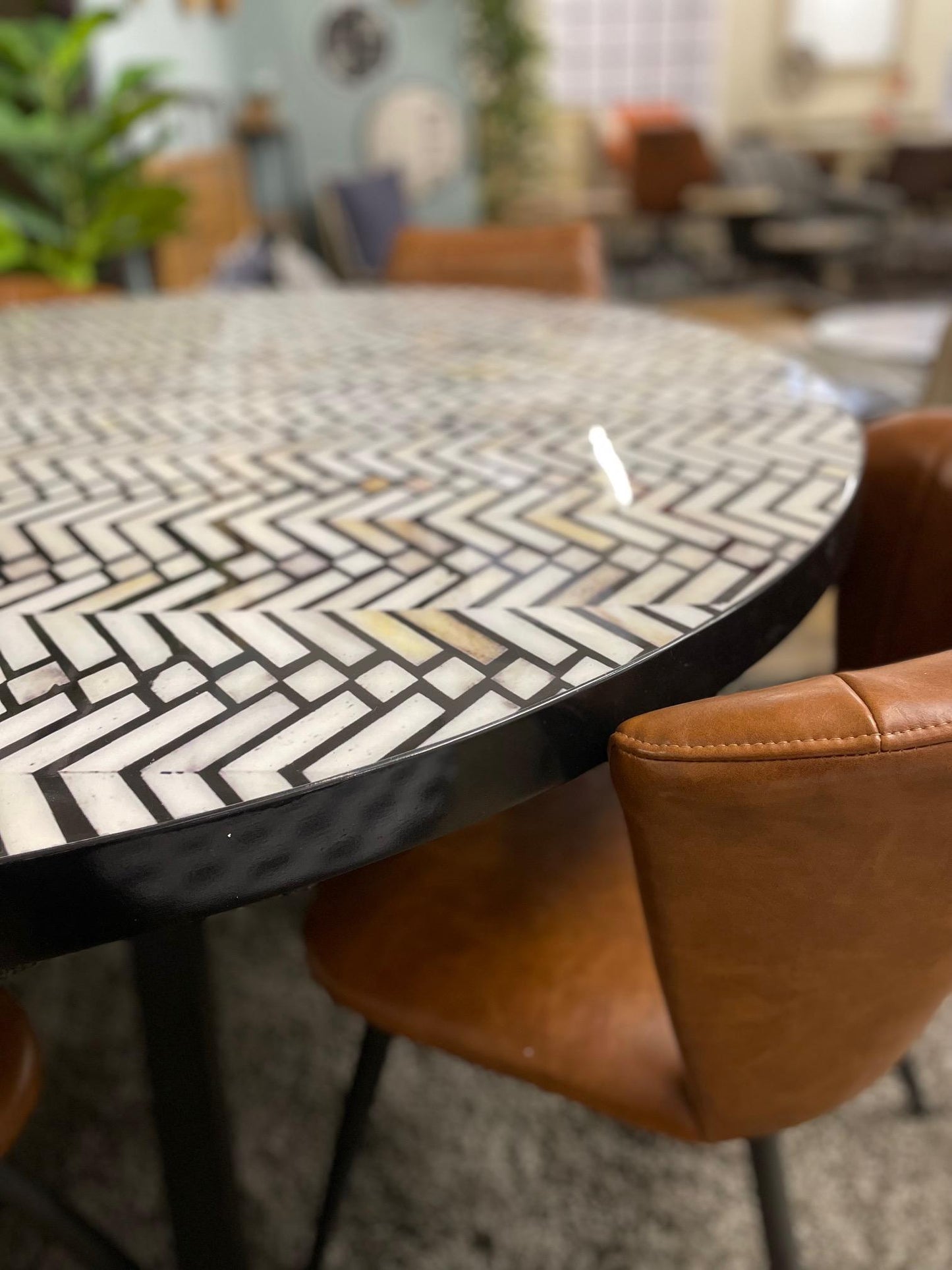 Chevron Round Table