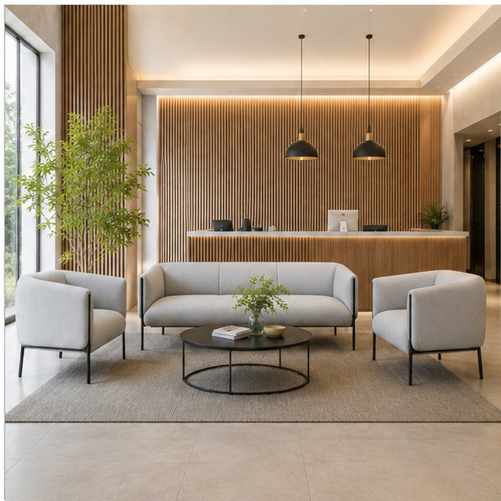Middleton Chair and Sofa in hotel lobby setting