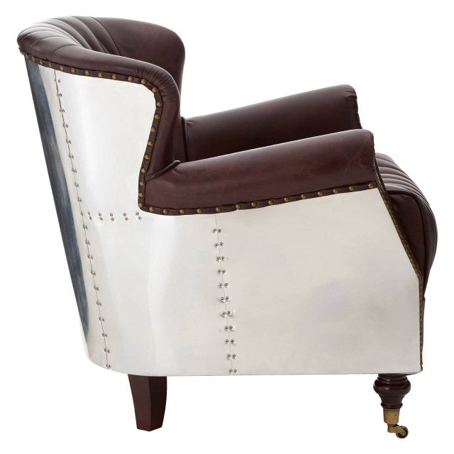Orlando Leather Arnchair - Industrious Decor