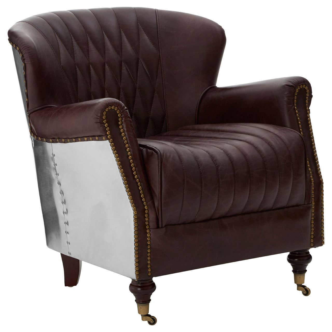 Orlando Leather Arnchair - Industrious Decor
