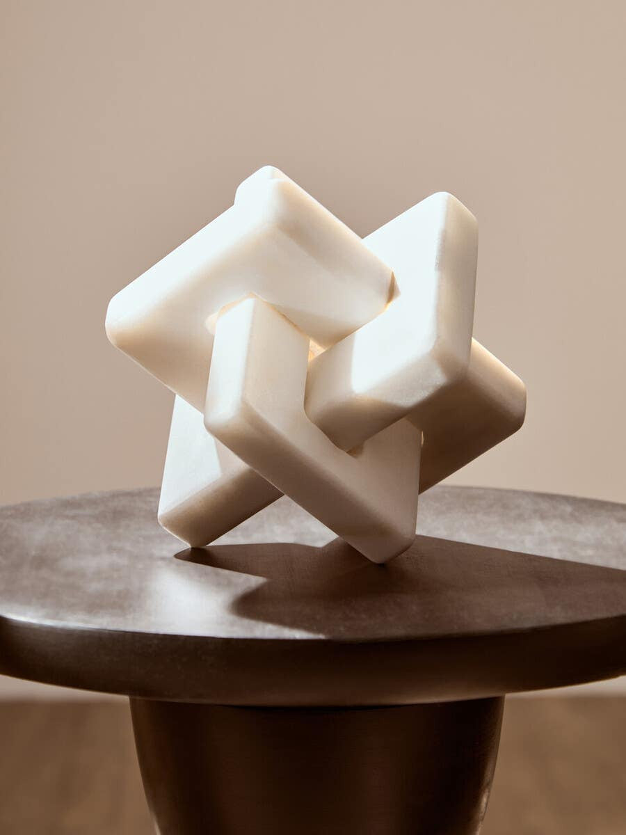 Nodo Marble Knot Sculpture - Industrious Decor
