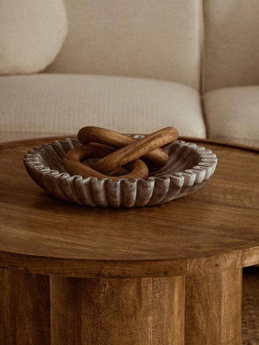 Fiore Marble Bowl – Small Grey - Industrious Decor