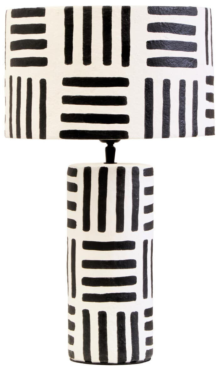 Geo Lines Table Lamp - Industrious Decor