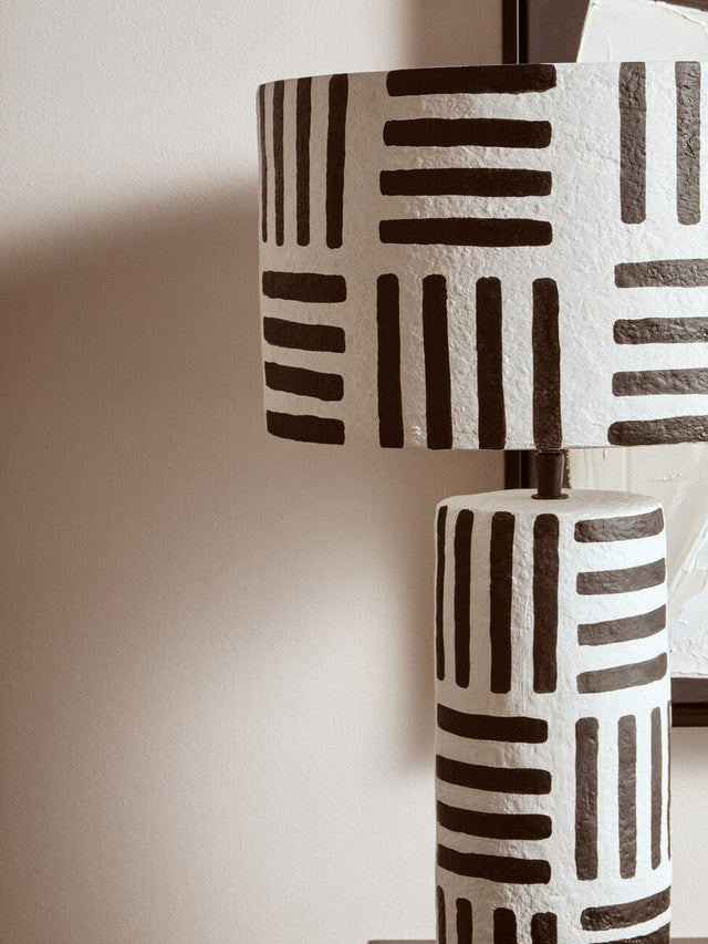Geo Lines Table Lamp - Industrious Decor