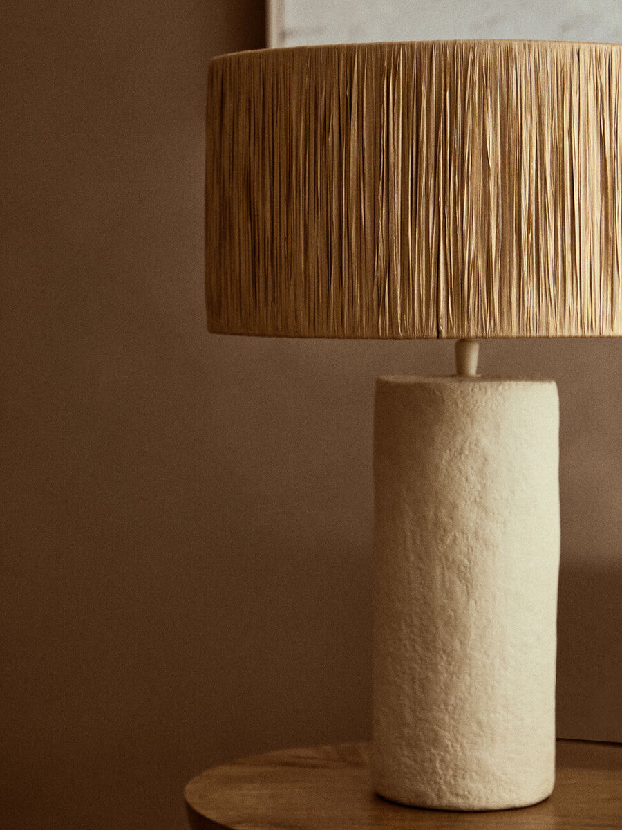 Kay Raffia Table Lamp - Industrious Decor