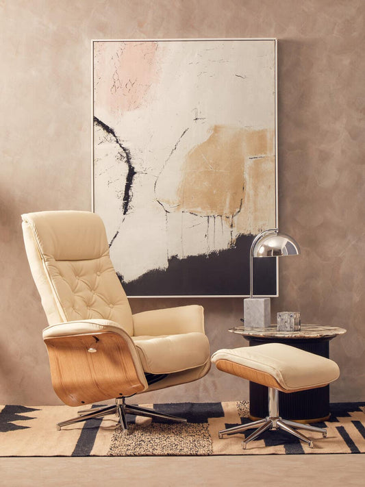 Hawkins Recliner & Footstool | Gentleman's Club Collection - Industrious Decor
