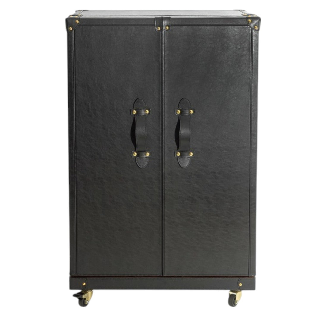 Orient Leather Bar Cabinet