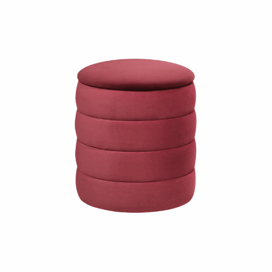 Bobble Stool Crib 5 — Berry Velvet - Industrious Decor