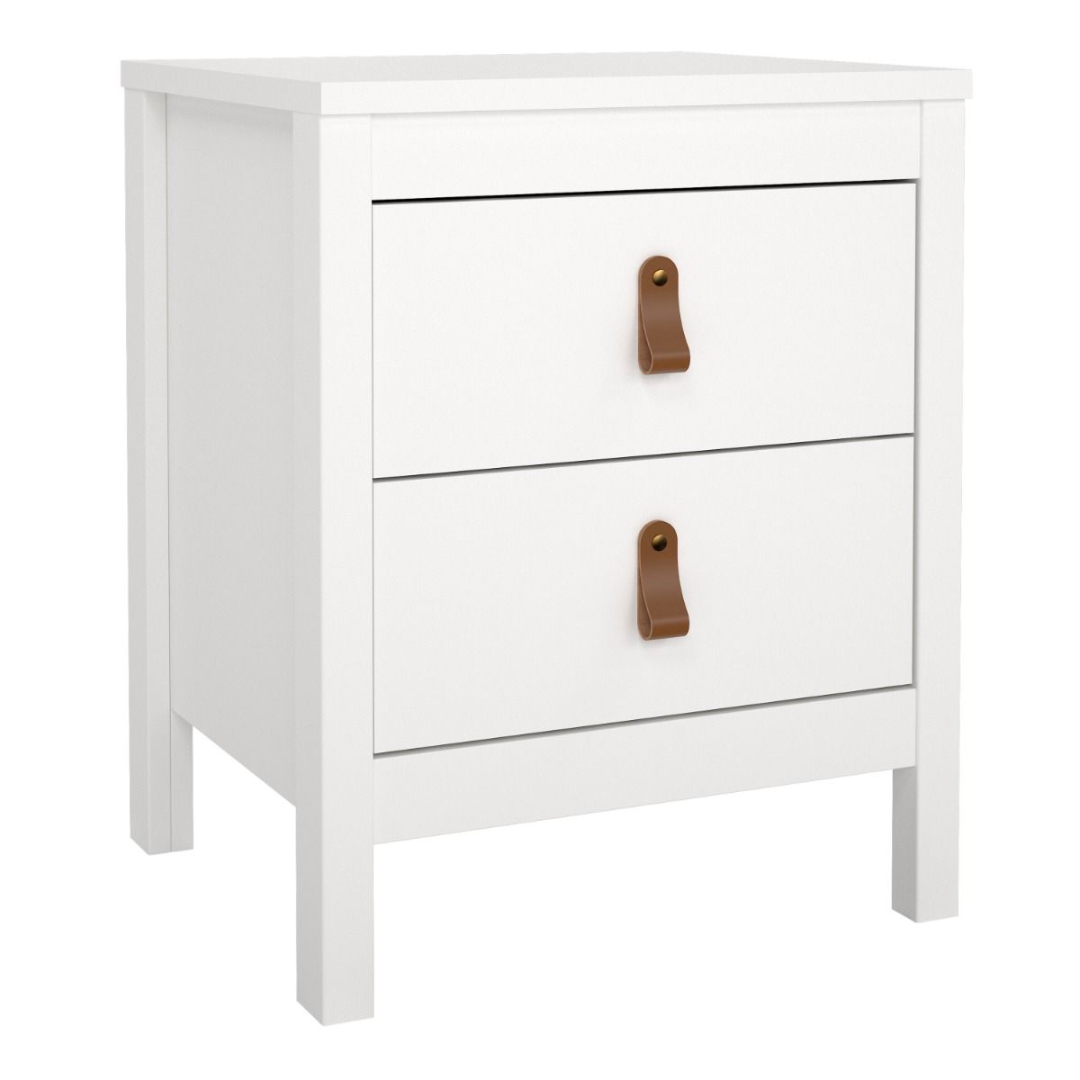 Yarwood Bedside White - Tan - Industrious Decor