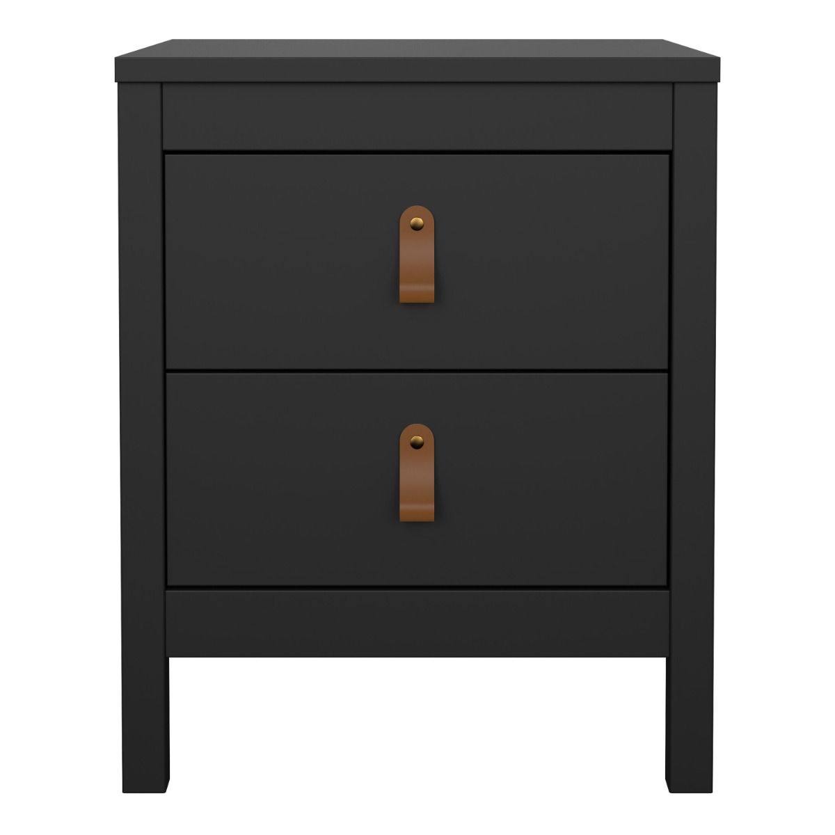 Yarwood Bedside Black - Tan - Industrious Decor