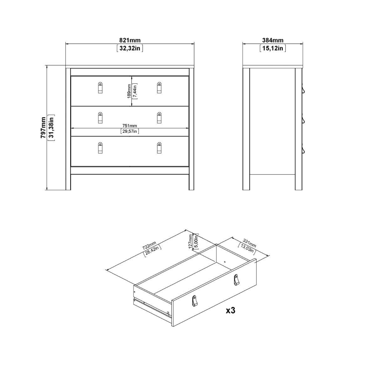 Yarwood Chest of Drawers - Industrious Decor