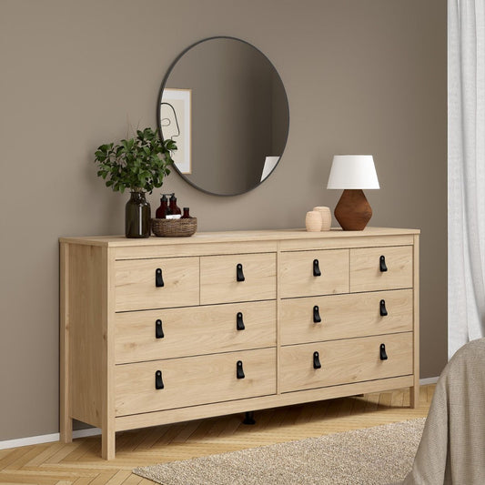 Yarwood Wide Chest 4 + 4 Drawers - Industrious Decor