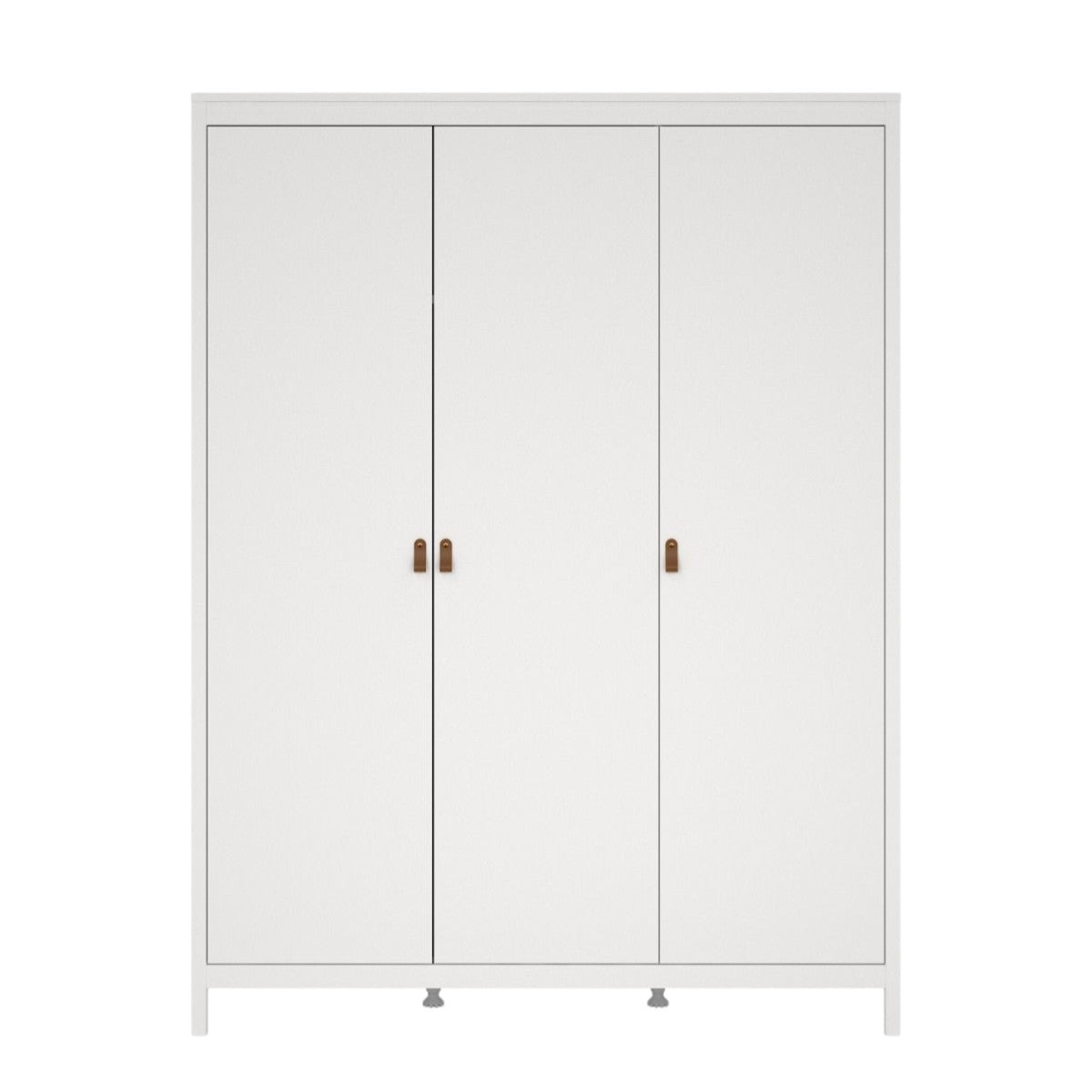 Yarwood Triple Wardrobe Triple White - Tan - Industrious Decor