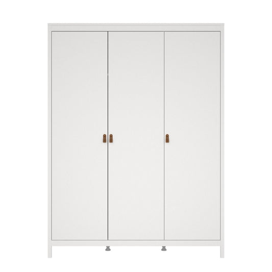 Yarwood Triple Wardrobe Triple White - Tan - Industrious Decor