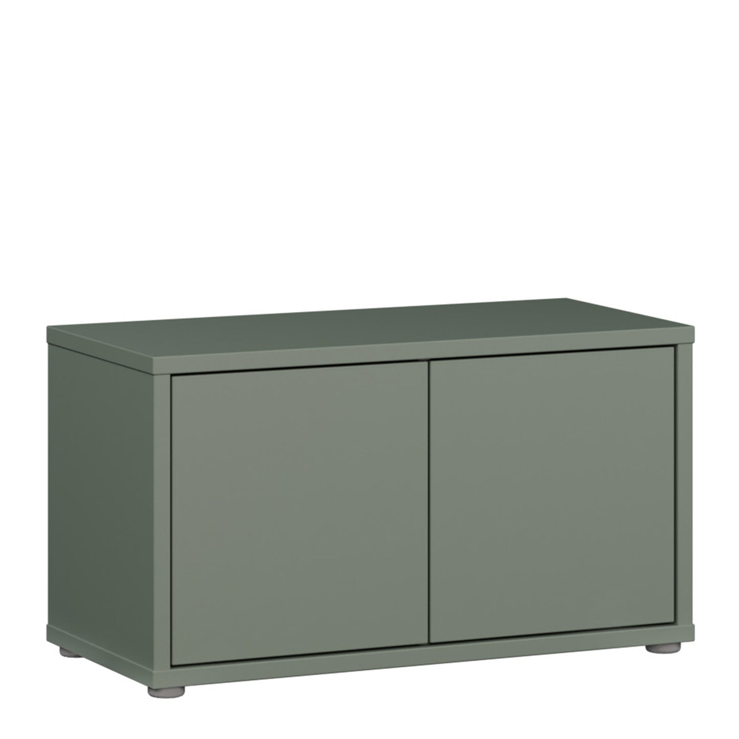 Bloc 2 Door Storage Bench in Sage Green - Industrious Decor