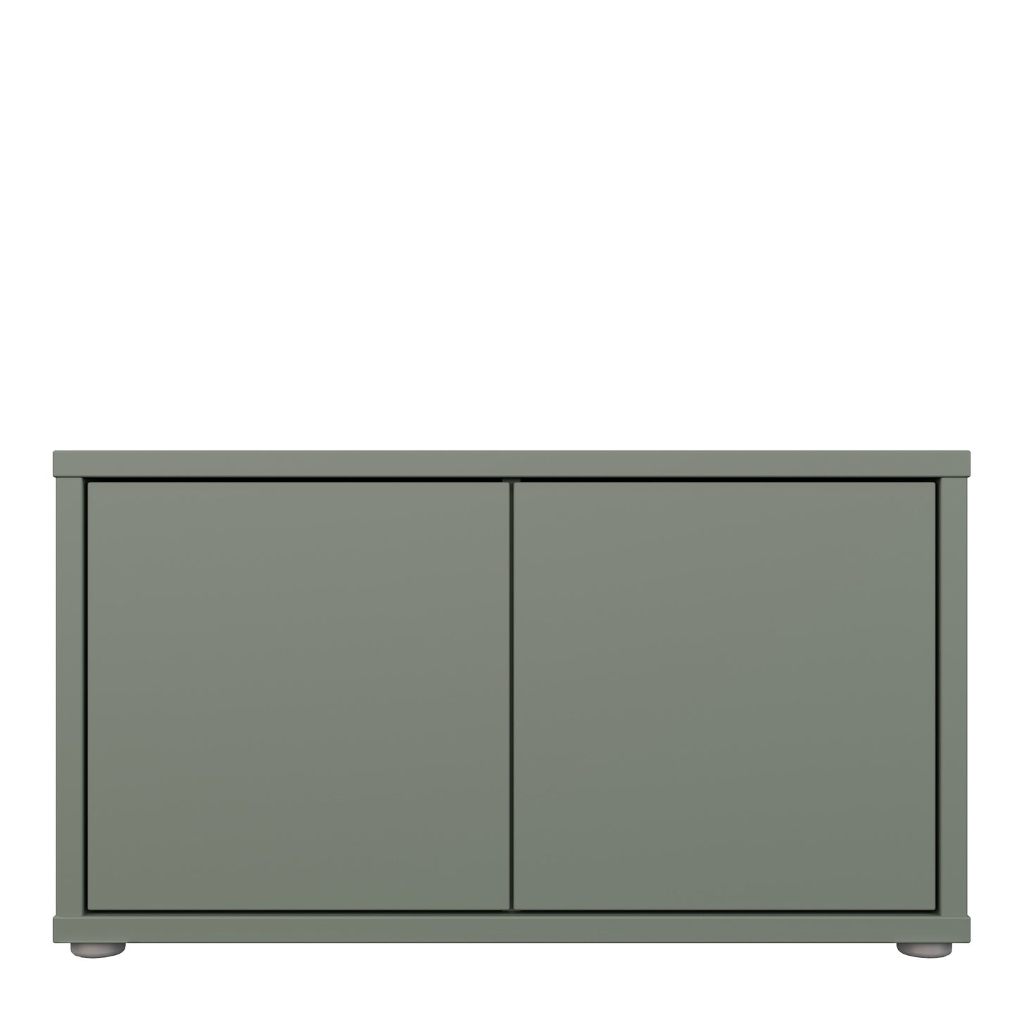 Bloc 2 Door Storage Bench in Sage Green - Industrious Decor