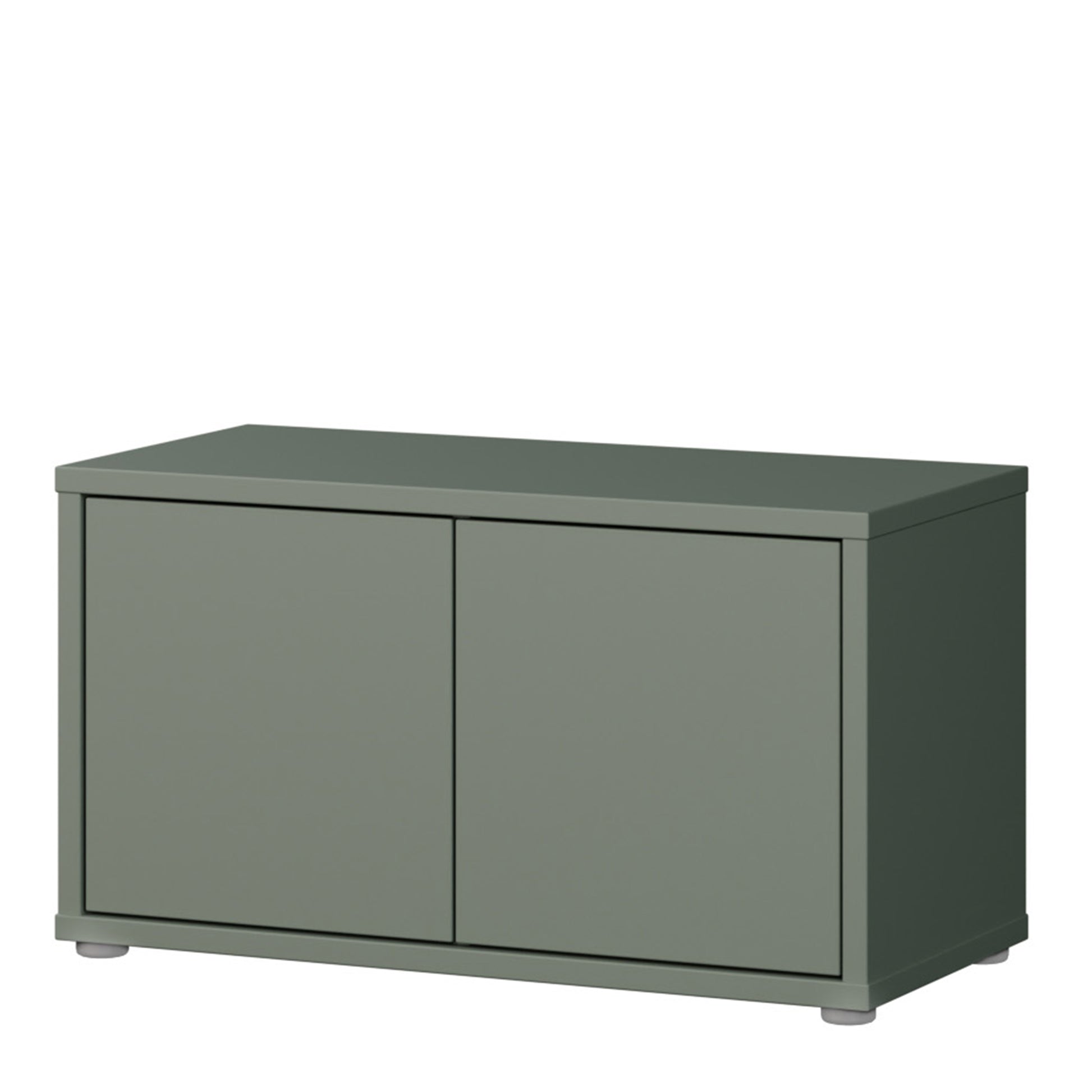 Bloc 2 Door Storage Bench in Sage Green - Industrious Decor