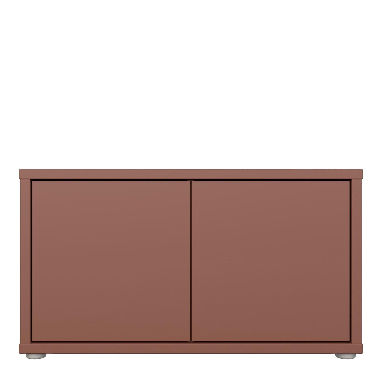 Bloc 2 Door Storage Bench in Terracotta - Industrious Decor