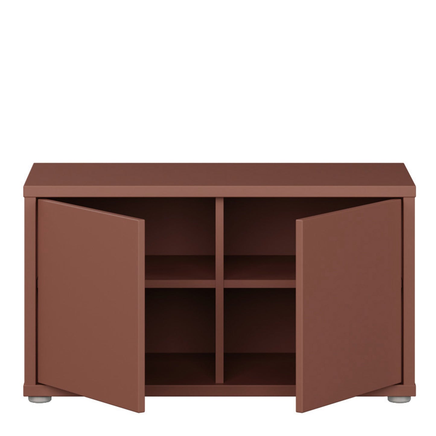 Bloc 2 Door Storage Bench in Terracotta - Industrious Decor