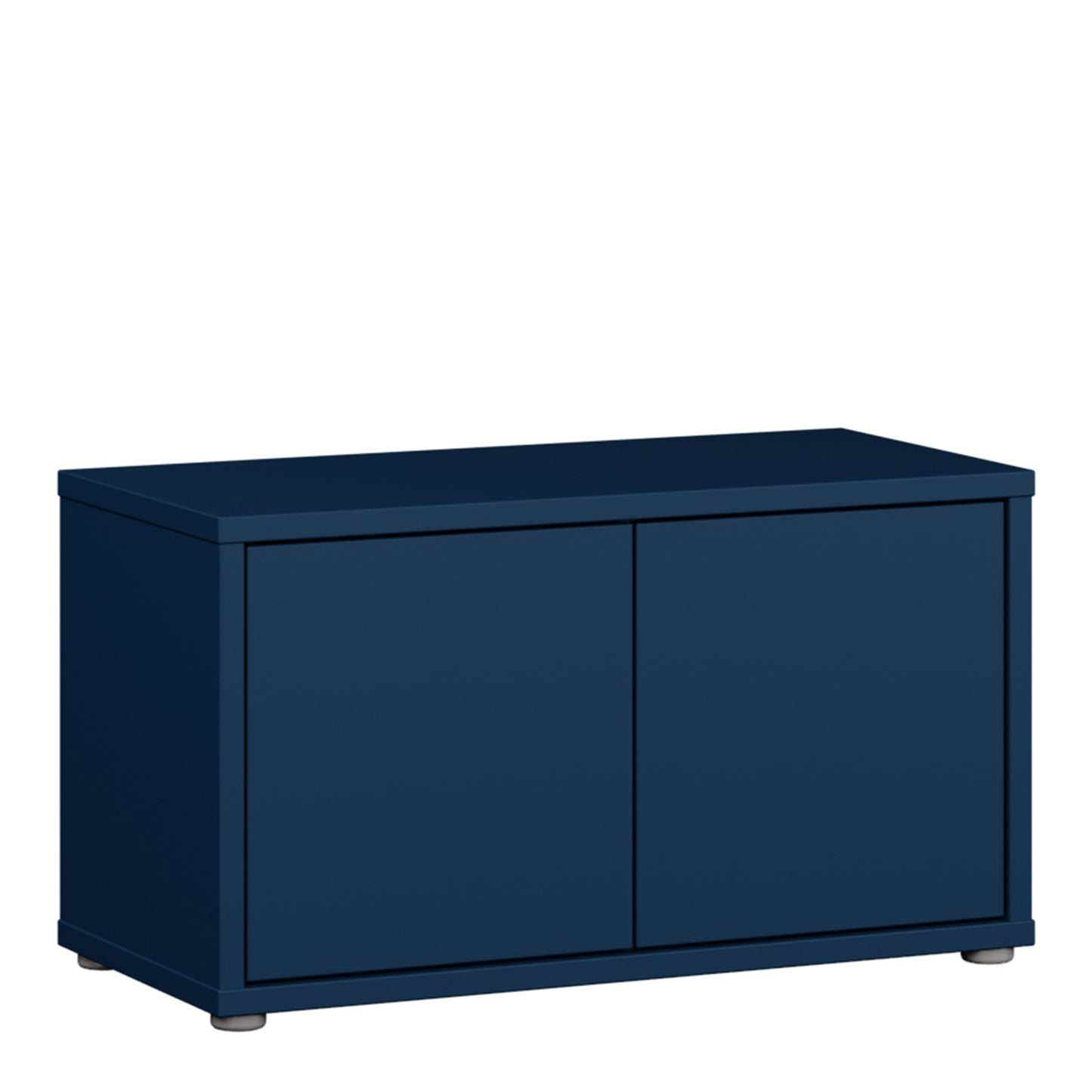 Bloc 2 Door Storage Bench in Night Blue - Industrious Decor