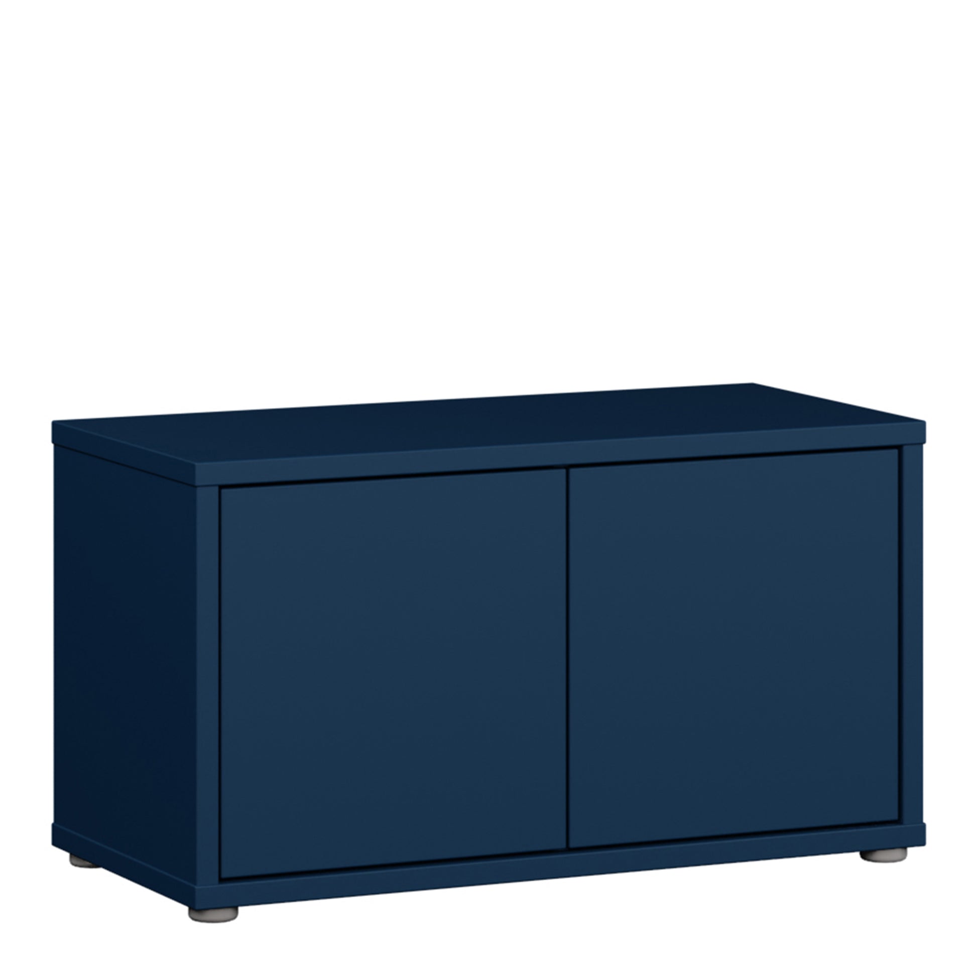 Bloc 2 Door Storage Bench in Night Blue - Industrious Decor