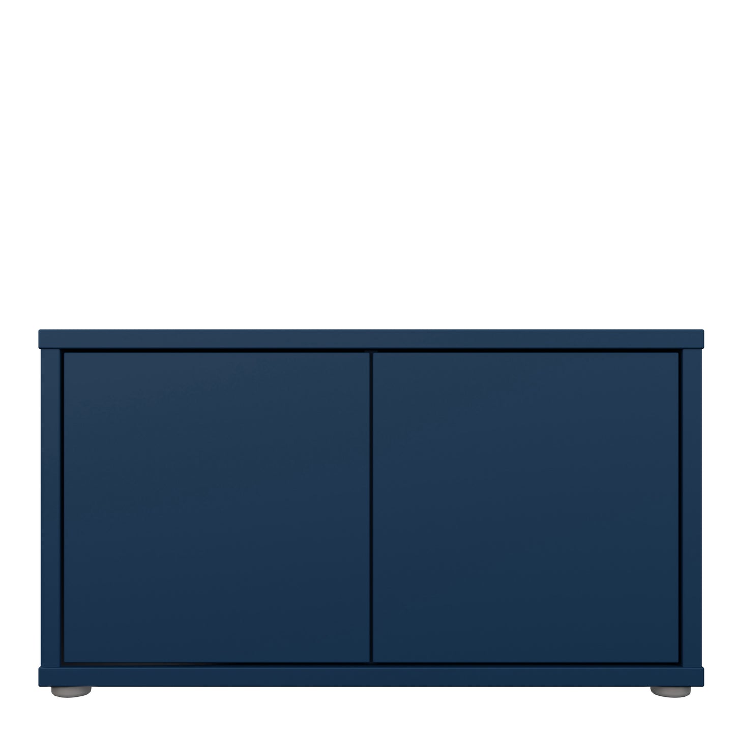 Bloc 2 Door Storage Bench in Night Blue - Industrious Decor